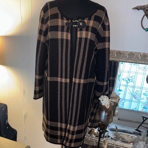 Plaid Black and Brown Women's cover L